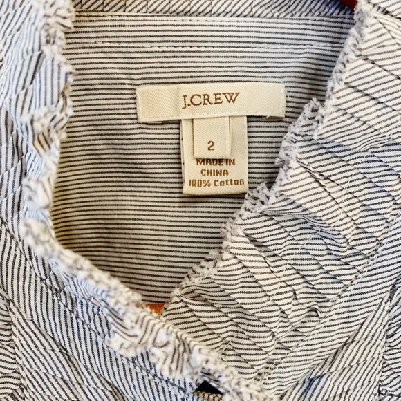 J.Crew Ruffled Button-Down Shirt - Picture 2 of 4